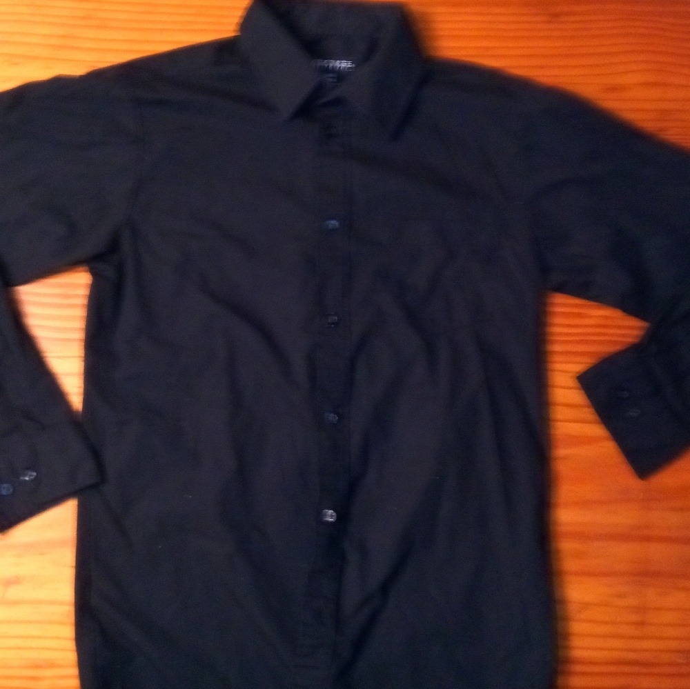 Boy's Black Dress Shirt